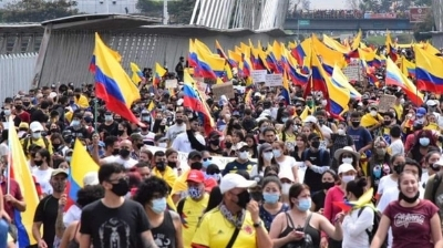 Las protestas en Colombia no se detienen, convocan manifestaciones masivas para el 5 de mayo
