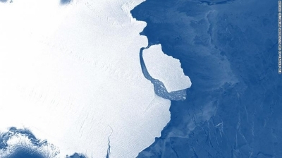El iceberg más grande del mundo se ha desprendido de la Antártida