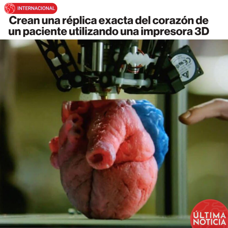 Crean una réplica exacta del corazón de un paciente utilizando una impresora 3D