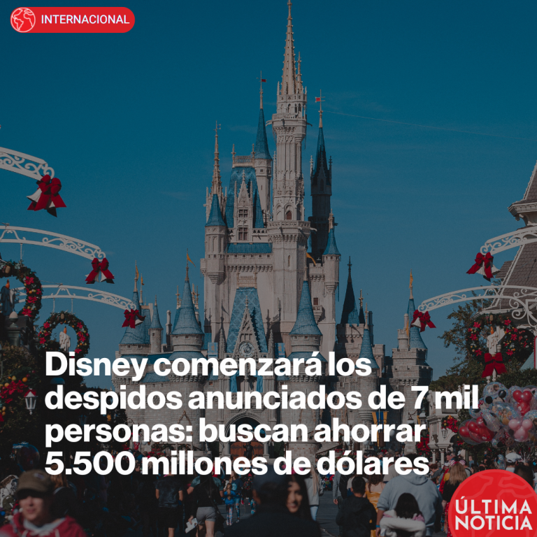 Disney comenzará los despidos anunciados de 7 mil personas: buscan ahorrar 5.500 millones de dólares